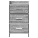 vidaXL Nočné stolíky Sivý Sonoma 40 x 36 x 70 cm Kompozitné drevo – Obrázok 4