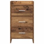 vidaXL Nočné stolíky Staré drevo 40 x 36 x 70 cm Kompozitné drevo – Obrázok 4