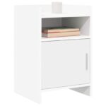 vidaXL Nočné stolíky Biela 40 x 36 x 60 cm Kompozitné drevo – Obrázok 2