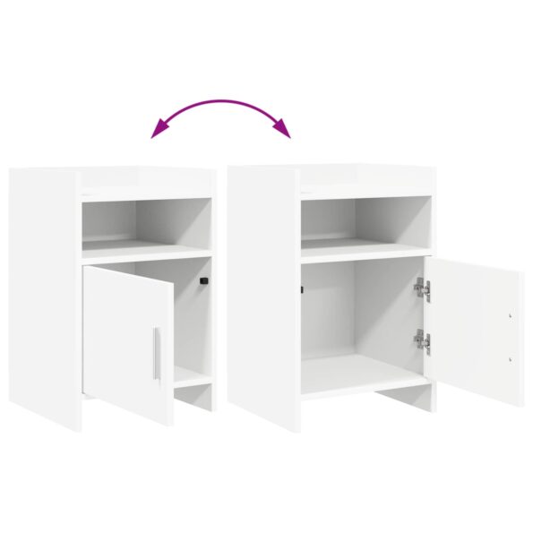 vidaXL Nočné stolíky Biela 40 x 36 x 60 cm Kompozitné drevo – Obrázok 9