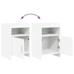 vidaXL Nočné stolíky 2 pcs Biela 40 x 36 x 60 cm Kompozitné drevo – Obrázok 9