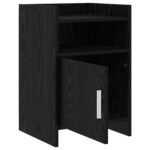 vidaXL Nočné stolíky Čierny dub 40 x 36 x 60 cm Kompozitné drevo – Obrázok 3