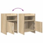 vidaXL Nočné stolíky Dub sonoma 40 x 36 x 60 cm Kompozitné drevo – Obrázok 9