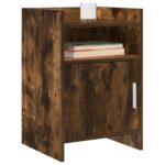 vidaXL Nočné stolíky 2 pcs Dymový dub 40 x 36 x 60 cm Kompozitné drevo – Obrázok 2