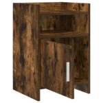 vidaXL Nočné stolíky 2 pcs Dymový dub 40 x 36 x 60 cm Kompozitné drevo – Obrázok 3