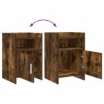 vidaXL Nočné stolíky 2 pcs Dymový dub 40 x 36 x 60 cm Kompozitné drevo – Obrázok 9