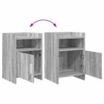 vidaXL Nočné stolíky Sivý Sonoma 40 x 36 x 60 cm Kompozitné drevo – Obrázok 9