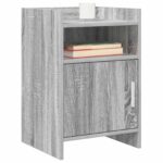 vidaXL Nočné stolíky 2 pcs Sivý Sonoma 40 x 36 x 60 cm – Obrázok 2