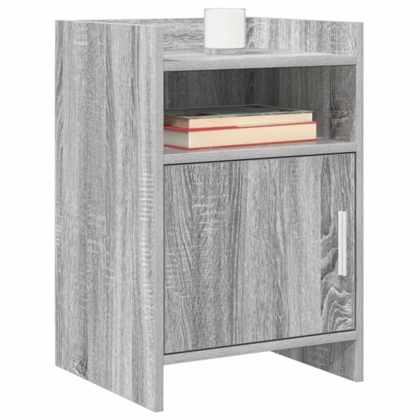 vidaXL Nočné stolíky 2 pcs Sivý Sonoma 40 x 36 x 60 cm – Obrázok 2