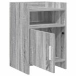vidaXL Nočné stolíky 2 pcs Sivý Sonoma 40 x 36 x 60 cm – Obrázok 3