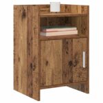 vidaXL Nočné stolíky Staré drevo 40 x 36 x 60 cm Kompozitné drevo – Obrázok 2