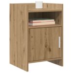 vidaXL Nočné stolíky Dub artisan 40 x 36 x 60 cm Kompozitné drevo – Obrázok 2