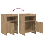 vidaXL Nočné stolíky Dub artisan 40 x 36 x 60 cm Kompozitné drevo – Obrázok 9