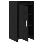 vidaXL Servírovacia skriňa Čierny dub 40 x 36 x 80 cm Kompozitné drevo – Obrázok 3