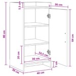 vidaXL Servírovacia skriňa Dub sonoma 40 x 36 x 80 cm Kompozitné drevo – Obrázok 9