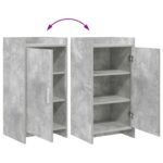 vidaXL Servírovacia skriňa Betónovo sivá 40 x 36 x 80 cm – Obrázok 8