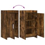vidaXL Servírovacia skriňa Dymový dub 40 x 36 x 80 cm Kompozitné drevo – Obrázok 8