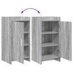 vidaXL Servírovacia skriňa Sivý Sonoma 40 x 36 x 80 cm – Obrázok 8