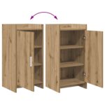 vidaXL Servírovacia skriňa Dub artisan 40 x 36 x 80 cm – Obrázok 8