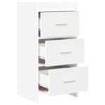 vidaXL Servírovacia skriňa Biela 40 x 36 x 80 cm Kompozitné drevo – Obrázok 3