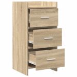 vidaXL Servírovacia skriňa Dub sonoma 40 x 36 x 80 cm Kompozitné drevo – Obrázok 3