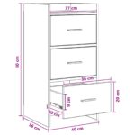 vidaXL Servírovacia skriňa Dub sonoma 40 x 36 x 80 cm Kompozitné drevo – Obrázok 8