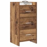 vidaXL Servírovacia skriňa Staré drevo 40 x 36 x 80 cm – Obrázok 2