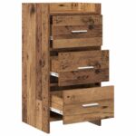 vidaXL Servírovacia skriňa Staré drevo 40 x 36 x 80 cm – Obrázok 3