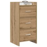 vidaXL Servírovacia skriňa Dub artisan 40 x 36 x 80 cm – Obrázok 2