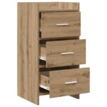vidaXL Servírovacia skriňa Dub artisan 40 x 36 x 80 cm – Obrázok 3
