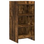 vidaXL Servírovacia skriňa Dymový dub 40 x 36 x 80 cm Kompozitné drevo