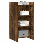 vidaXL Servírovacia skriňa Dymový dub 40 x 36 x 80 cm Kompozitné drevo – Obrázok 2