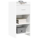vidaXL Servírovacia skriňa Biela 40 x 36 x 80 cm Kompozitné drevo – Obrázok 2