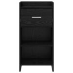 vidaXL Servírovacia skriňa Čierny dub 40 x 36 x 80 cm Kompozitné drevo – Obrázok 3