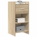 vidaXL Servírovacia skriňa Dub sonoma 40 x 36 x 80 cm Kompozitné drevo – Obrázok 2