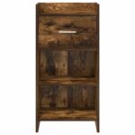 vidaXL Servírovacia skriňa Dymový dub 40 x 36 x 80 cm Kompozitné drevo – Obrázok 3