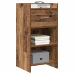 vidaXL Servírovacia skriňa Staré drevo 40 x 36 x 80 cm – Obrázok 2