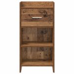 vidaXL Servírovacia skriňa Staré drevo 40 x 36 x 80 cm – Obrázok 3
