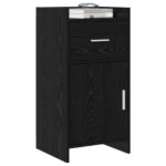 vidaXL Servírovacia skriňa Čierny dub 40 x 36 x 80 cm Kompozitné drevo – Obrázok 2