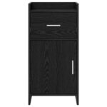 vidaXL Servírovacia skriňa Čierny dub 40 x 36 x 80 cm Kompozitné drevo – Obrázok 4