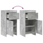 vidaXL Servírovacia skriňa Betónovo sivá 40 x 36 x 80 cm – Obrázok 8