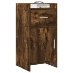 vidaXL Servírovacia skriňa Dymový dub 40 x 36 x 80 cm Kompozitné drevo – Obrázok 2