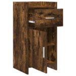 vidaXL Servírovacia skriňa Dymový dub 40 x 36 x 80 cm Kompozitné drevo – Obrázok 3