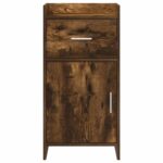 vidaXL Servírovacia skriňa Dymový dub 40 x 36 x 80 cm Kompozitné drevo – Obrázok 4