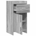 vidaXL Servírovacia skriňa Sivý Sonoma 40 x 36 x 80 cm – Obrázok 3