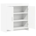 vidaXL Servírovacia skriňa Biela 72 x 36 x 80 cm Kompozitné drevo – Obrázok 3