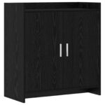 vidaXL Servírovacia skriňa Čierny dub 72 x 36 x 80 cm Kompozitné drevo