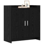 vidaXL Servírovacia skriňa Čierny dub 72 x 36 x 80 cm Kompozitné drevo – Obrázok 2