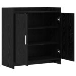 vidaXL Servírovacia skriňa Čierny dub 72 x 36 x 80 cm Kompozitné drevo – Obrázok 3