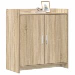 vidaXL Servírovacia skriňa Dub sonoma 72 x 36 x 80 cm Kompozitné drevo – Obrázok 2